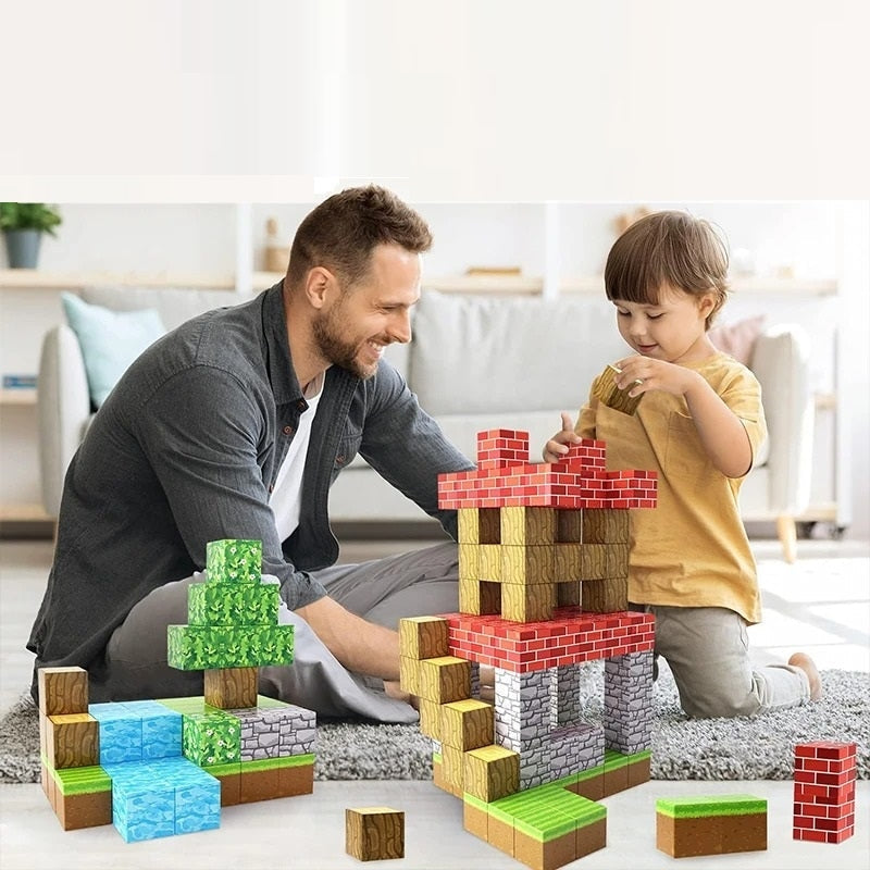 Vibrant Magnetic Construction Blocks for Children - Halri