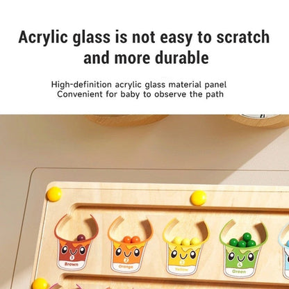 2 in1 Montessori Magnetic Maze & Drawing Board with Multiple Learning levels, Safe for 3+