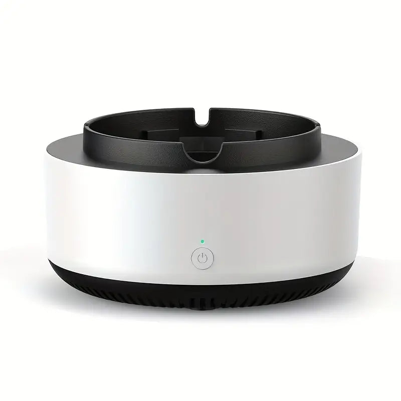 White and black electronic device on a white background