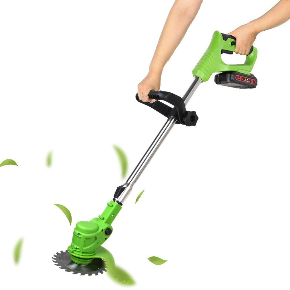 Wireless Rechargeable Lawn Trimmer with Adjustable Handle