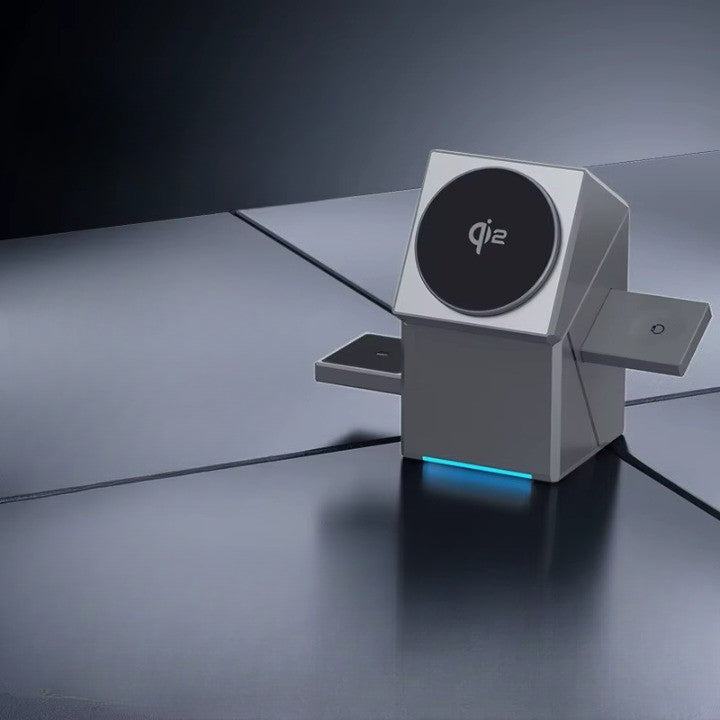 Compact 3 in 1 Wireless Charging Station - Halri