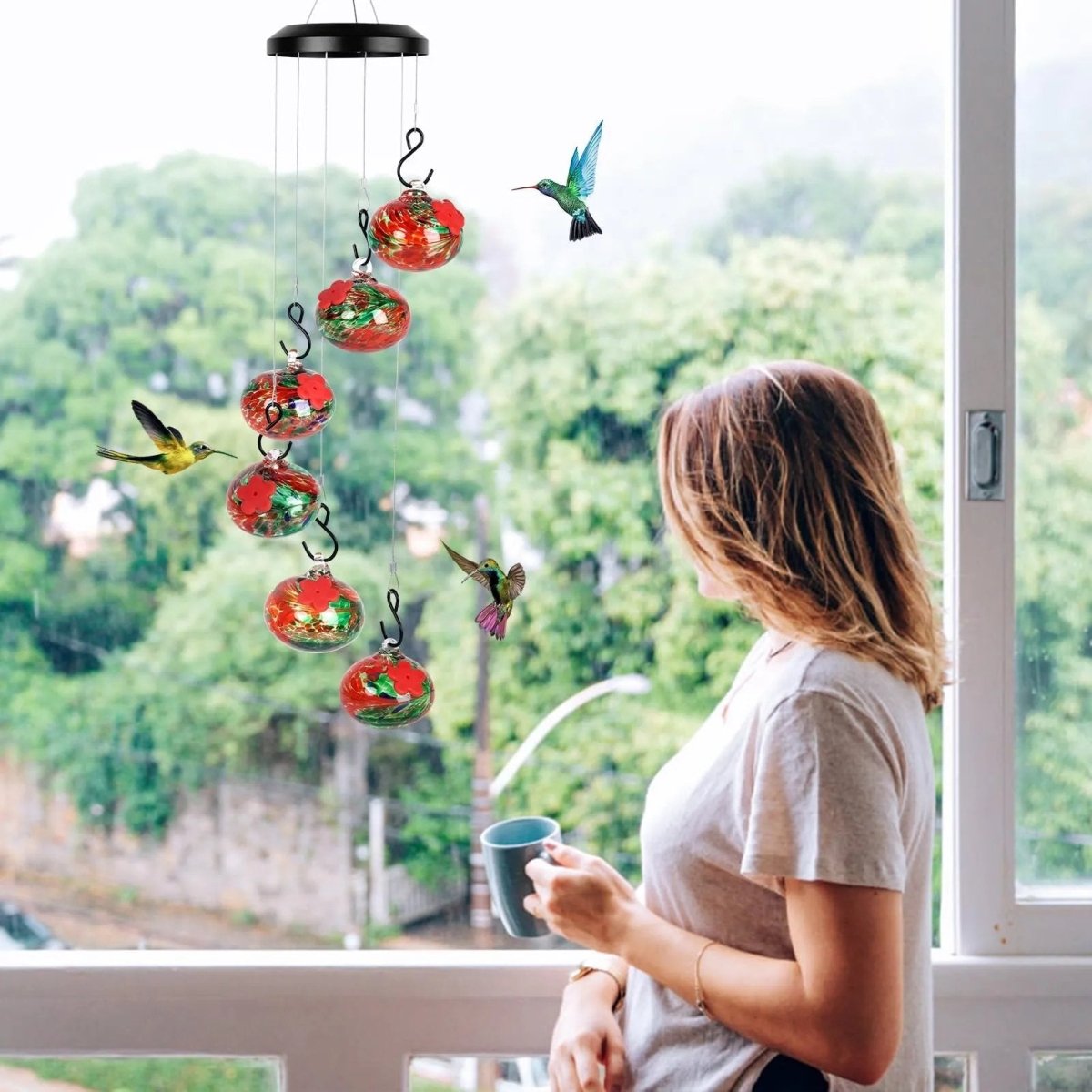 Colorful Hummingbird Garden Decoration - Halri