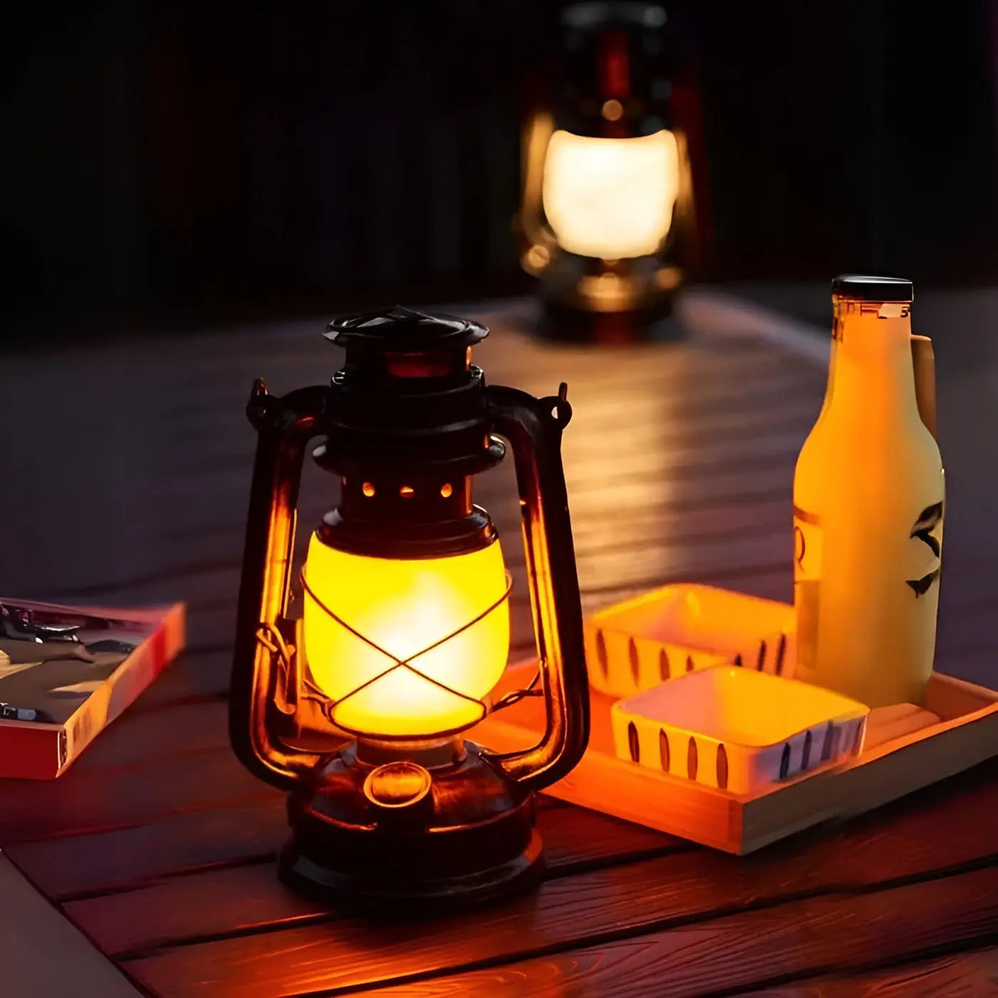 Rustic LED Pendant Light for Home and Patio - Halri