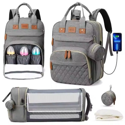 Practical Baby Backpack Diaper Bag with Changing Pad - Halri