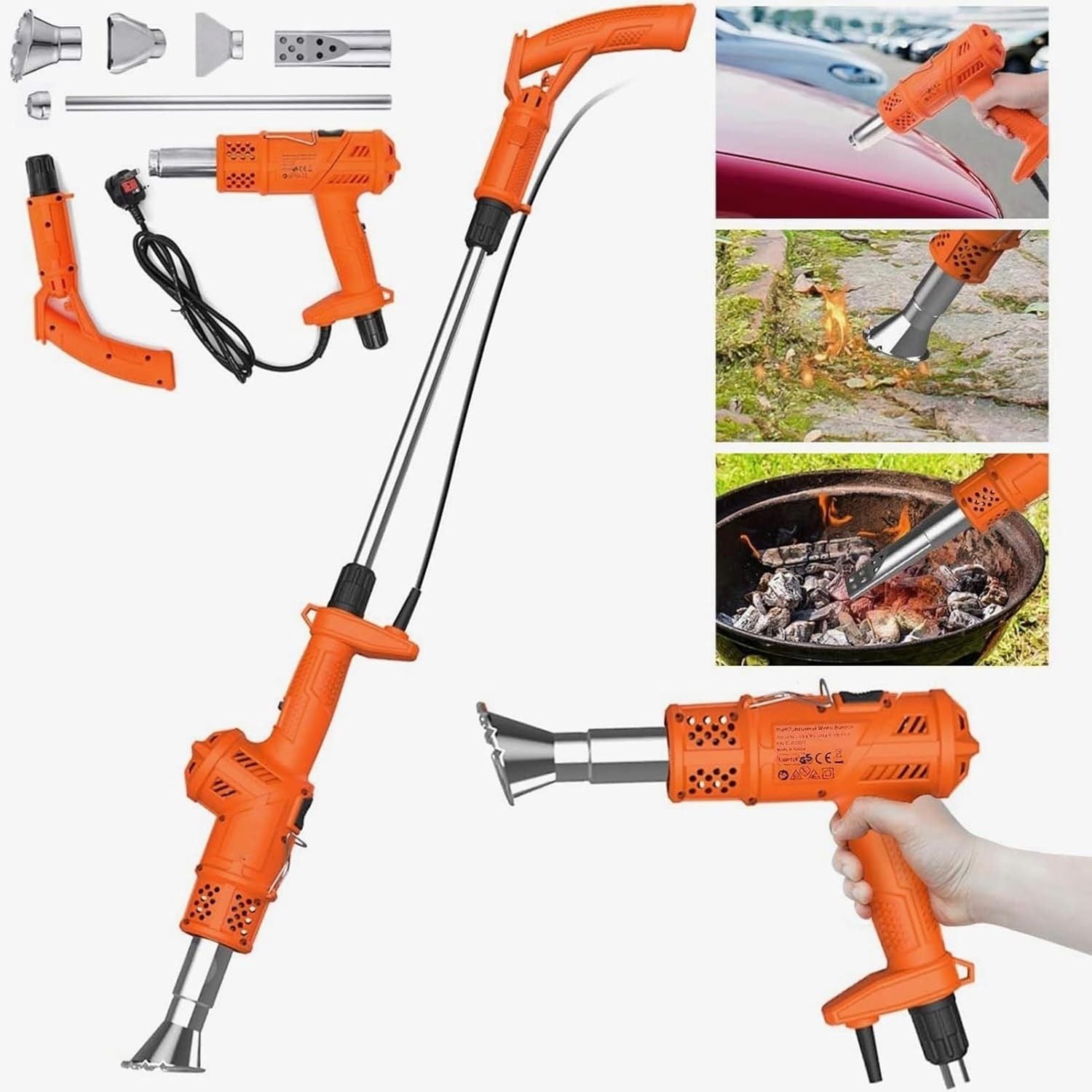 3-in-1 Electric Weed Burner Killer with Adjustable Temperature – Powerful Garden Weed Removal Tool for Efficient, Eco-Friendly Weed Control