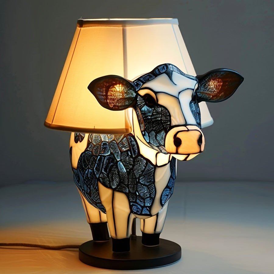 Stylish Cow Table Lamp with Warm Ambient Light - Halri