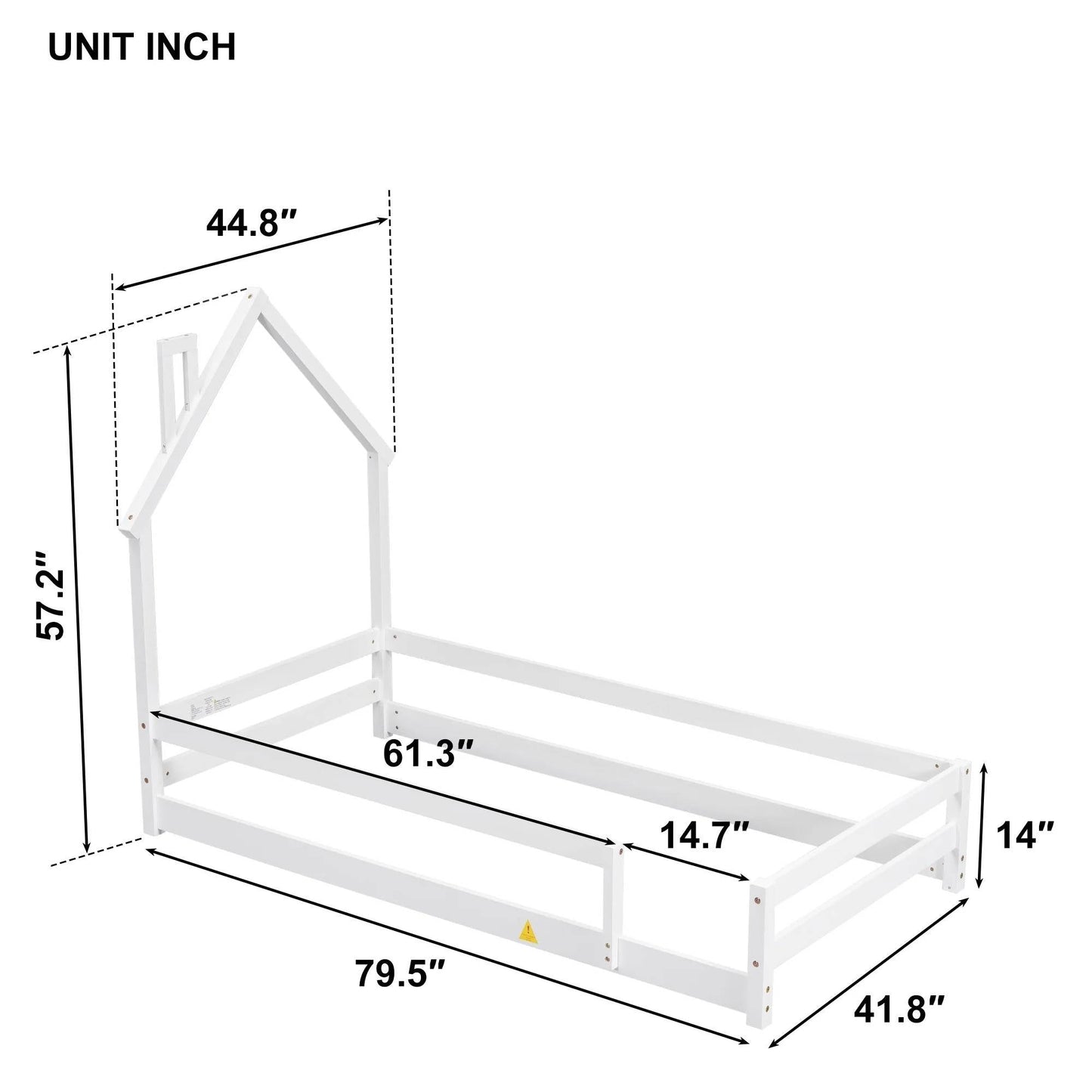 Low Profile Twin Size Mattress Bed