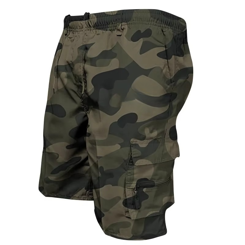 Comfortable Men's Relaxed Fit Cargo Shorts with Multiple Pockets
