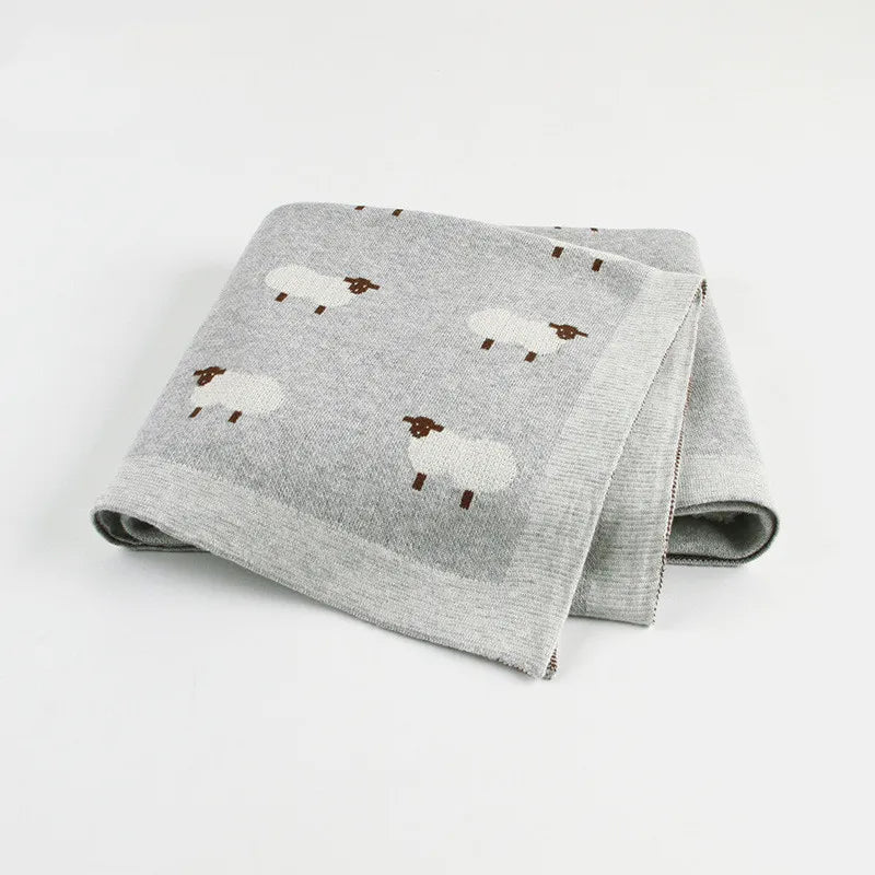 Cozy Baby Blanket with Sheep Design - Halri