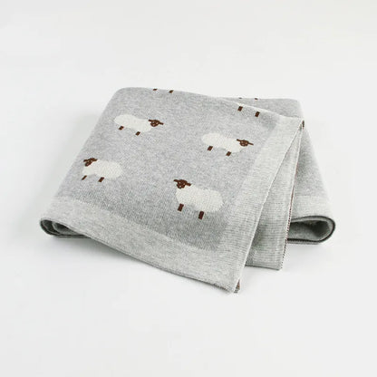 Cozy Baby Blanket with Sheep Design - Halri