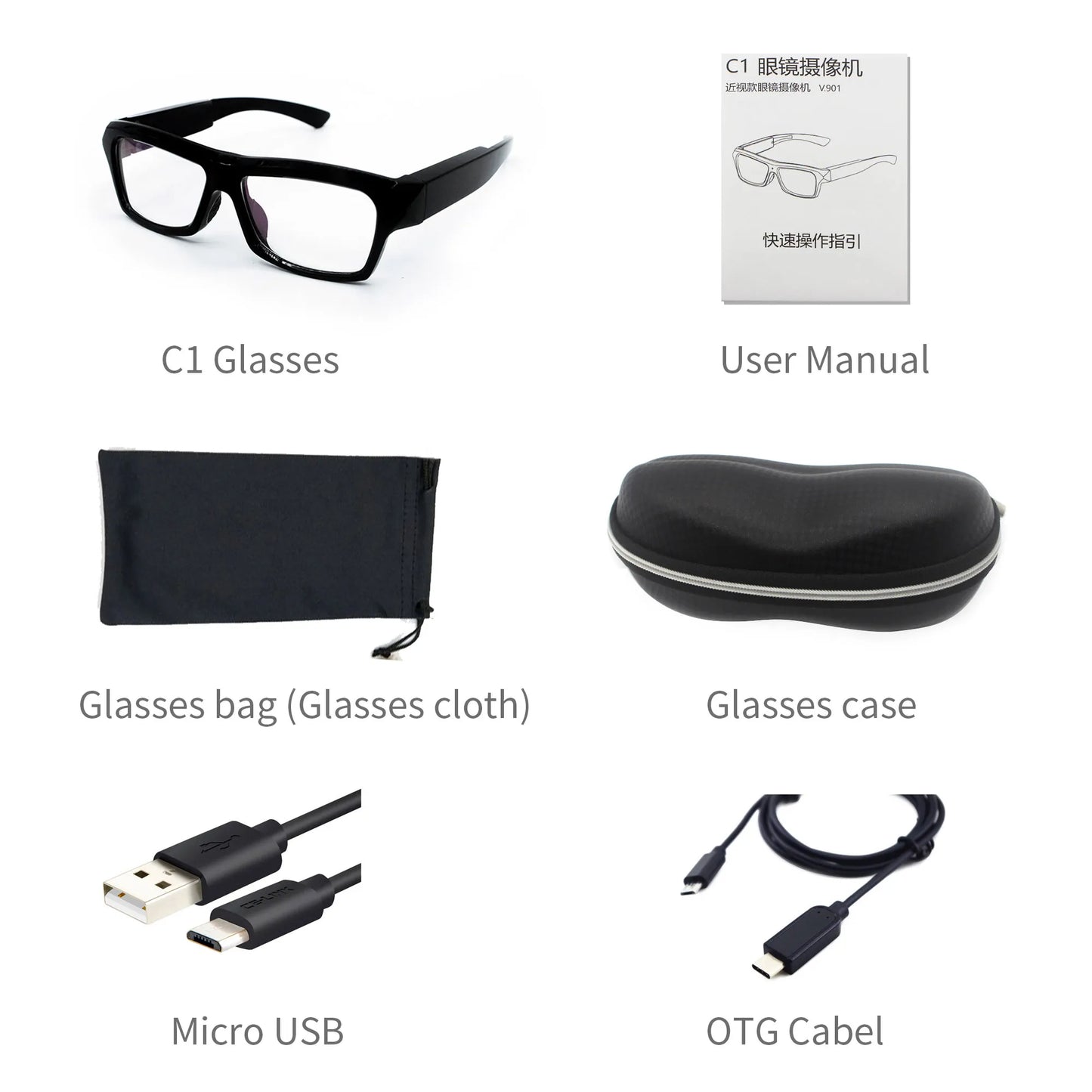 Ultra HD Video Camera Glasses