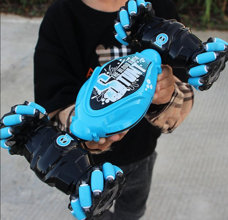 Fun Remote Control Car with LED Lights and Stunt Action - Halri