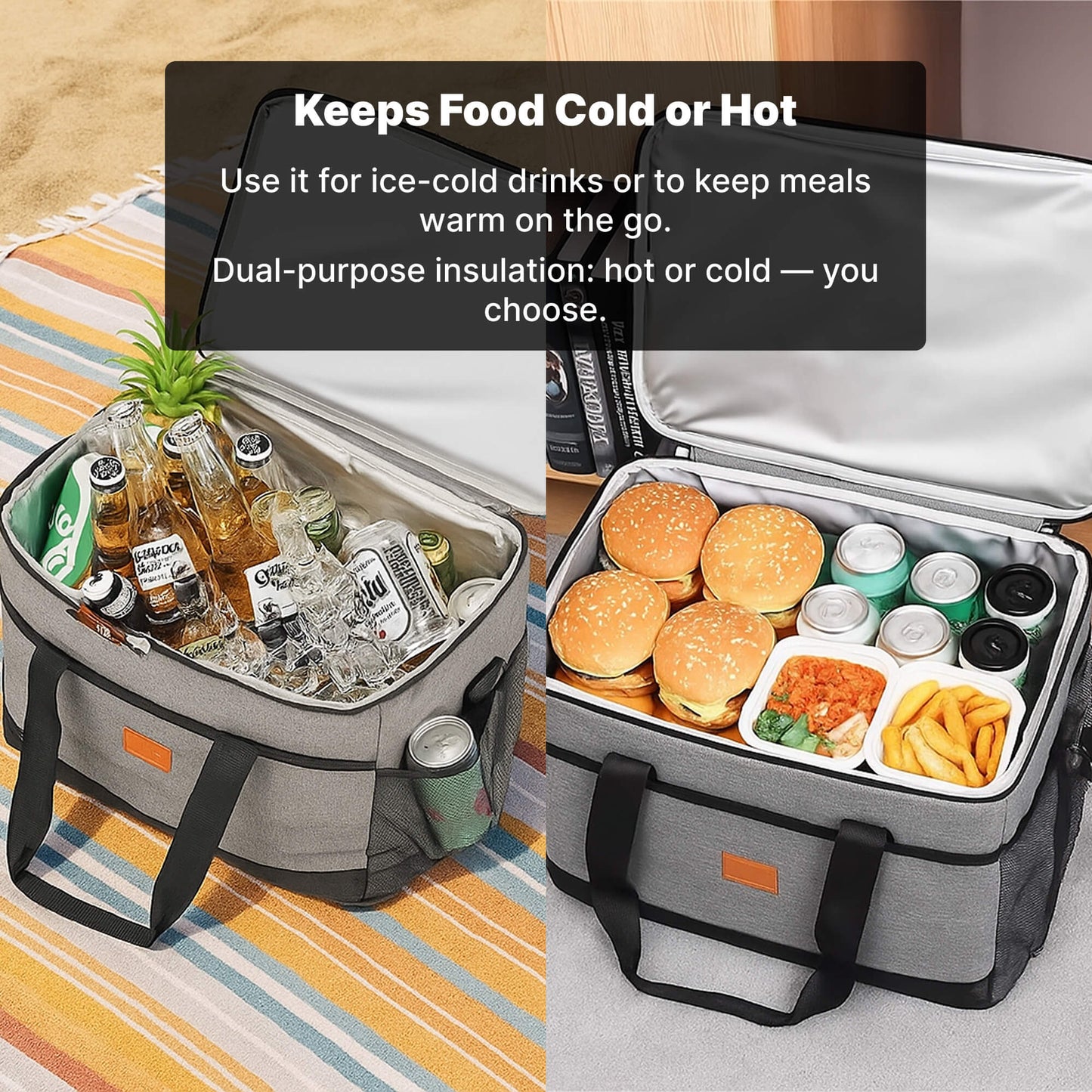 Large Thermal Insulated Cooler Tote
