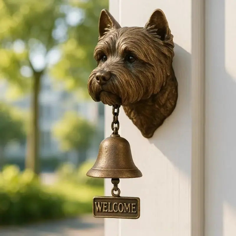 Stylish German Shepherd Door Bell Bronze Finish