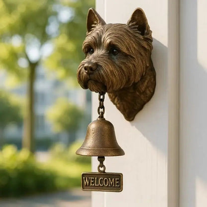 Stylish German Shepherd Door Bell Bronze Finish