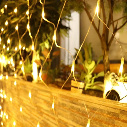 Outdoor Solar Powered LED Garden String Lights