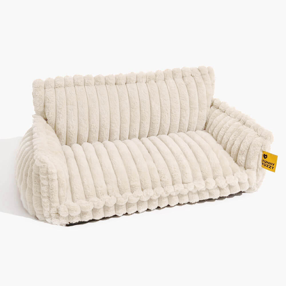 Cozy Pet Couch - Washable Plush Dog Bed