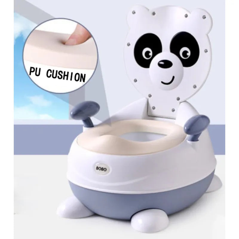Cute Panda Potty Chair for Kids - Soft PU Seat