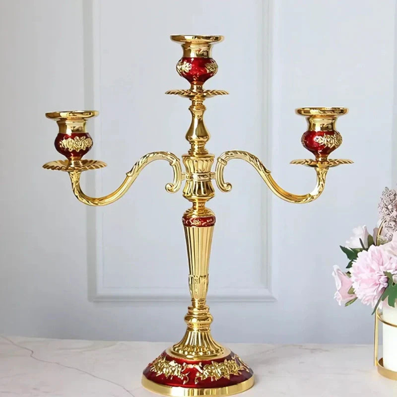 Luxurious Gold Candle Holder