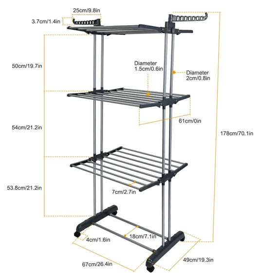 Compact Collapsible Large Capacity Drying Rack