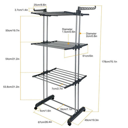 Compact Collapsible Large Capacity Drying Rack