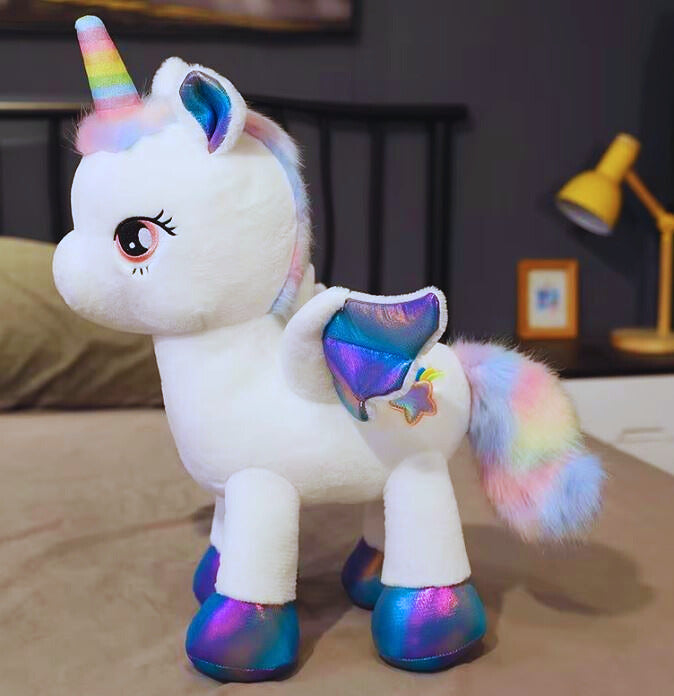 Colorful Unicorn Cuddly Stuffed Animal Toy