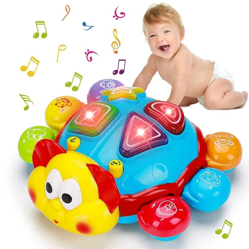 Fun Interactive Baby Turtle Toy with Lights and Sounds - Halri