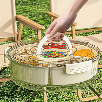 Easy Spin Snack Server with Separate Sections - Halri
