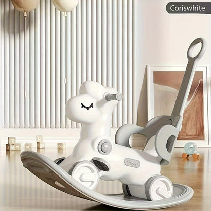 2-in-1 Baby Rocking Horse Balance Bike - Fun Safe Rider
