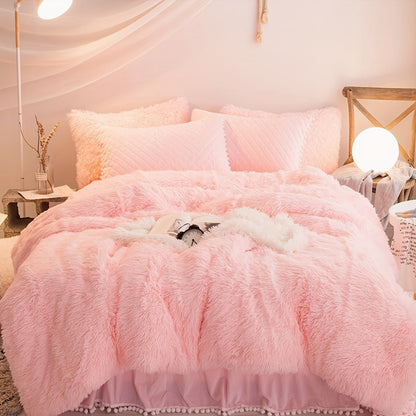 Soft Plush Velvet Duvet Cover Set for Home