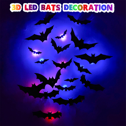 Spooky 3D Bat LED Wall Light