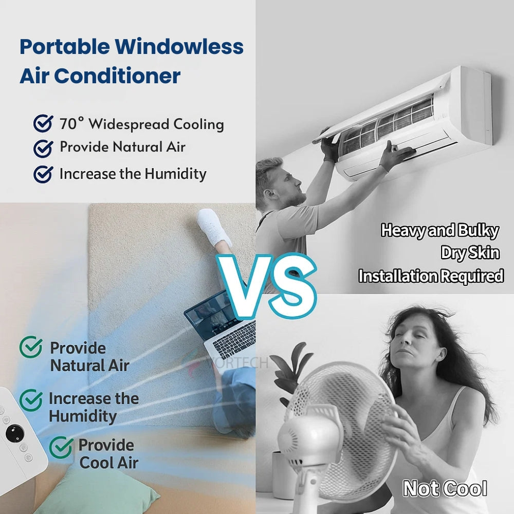 Compact Remote Control Air Conditioner for Small Rooms