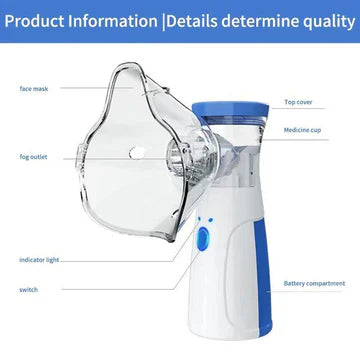 Compact Rechargeable Nebulizer for Kids and Adults