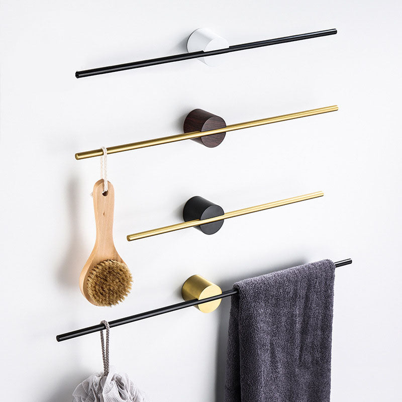 Elegant Gold Adjustable Single Rod Bathroom Towel Rack - Halri