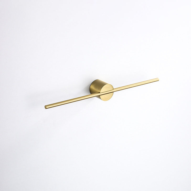 Elegant Gold Adjustable Single Rod Bathroom Towel Rack