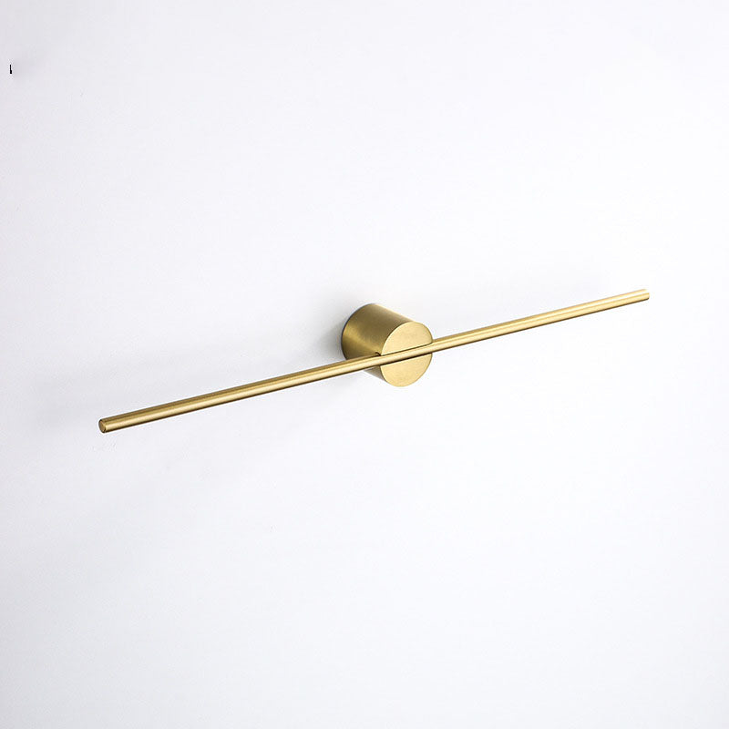 Elegant Gold Adjustable Single Rod Bathroom Towel Rack