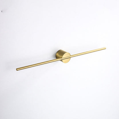 Elegant Gold Adjustable Single Rod Bathroom Towel Rack