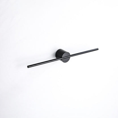 Elegant Gold Adjustable Single Rod Bathroom Towel Rack