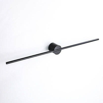 Elegant Gold Adjustable Single Rod Bathroom Towel Rack