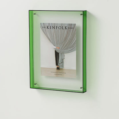 Clear Glass Picture Display LED Table Lamp