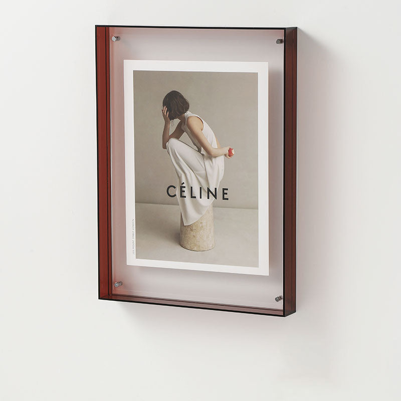 Clear Glass Picture Display LED Table Lamp