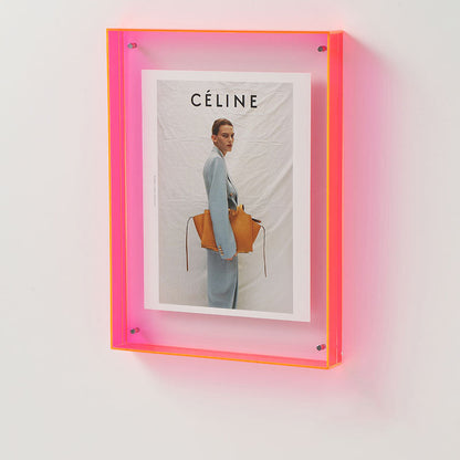 Clear Glass Picture Display LED Table Lamp