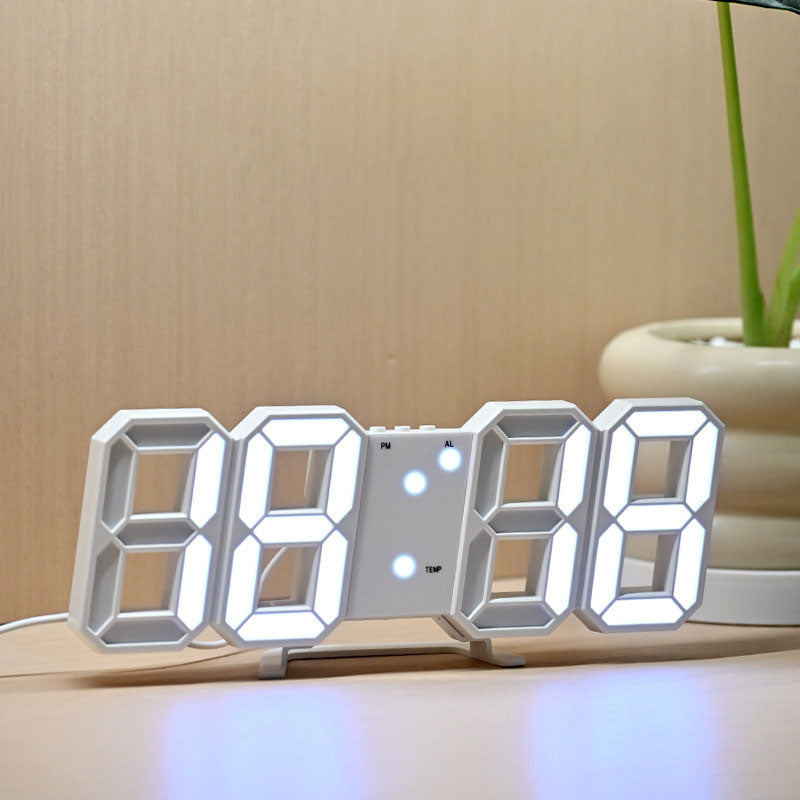 Modern LED Wall Clock Home Decor Display - Halri