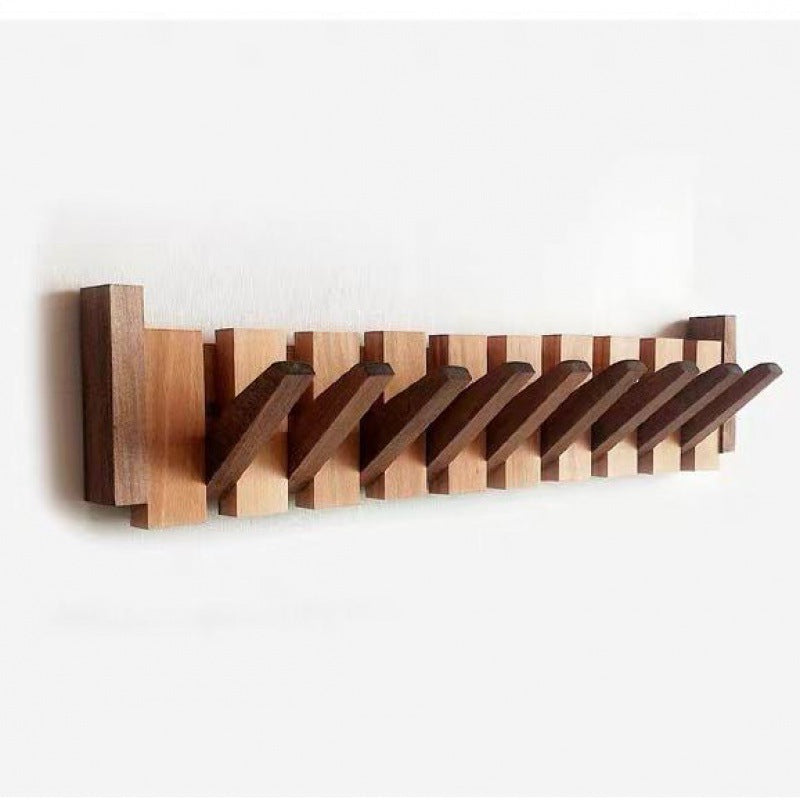 Sturdy Wooden Coat Hook Wall Mount Closet Organizer - Halri