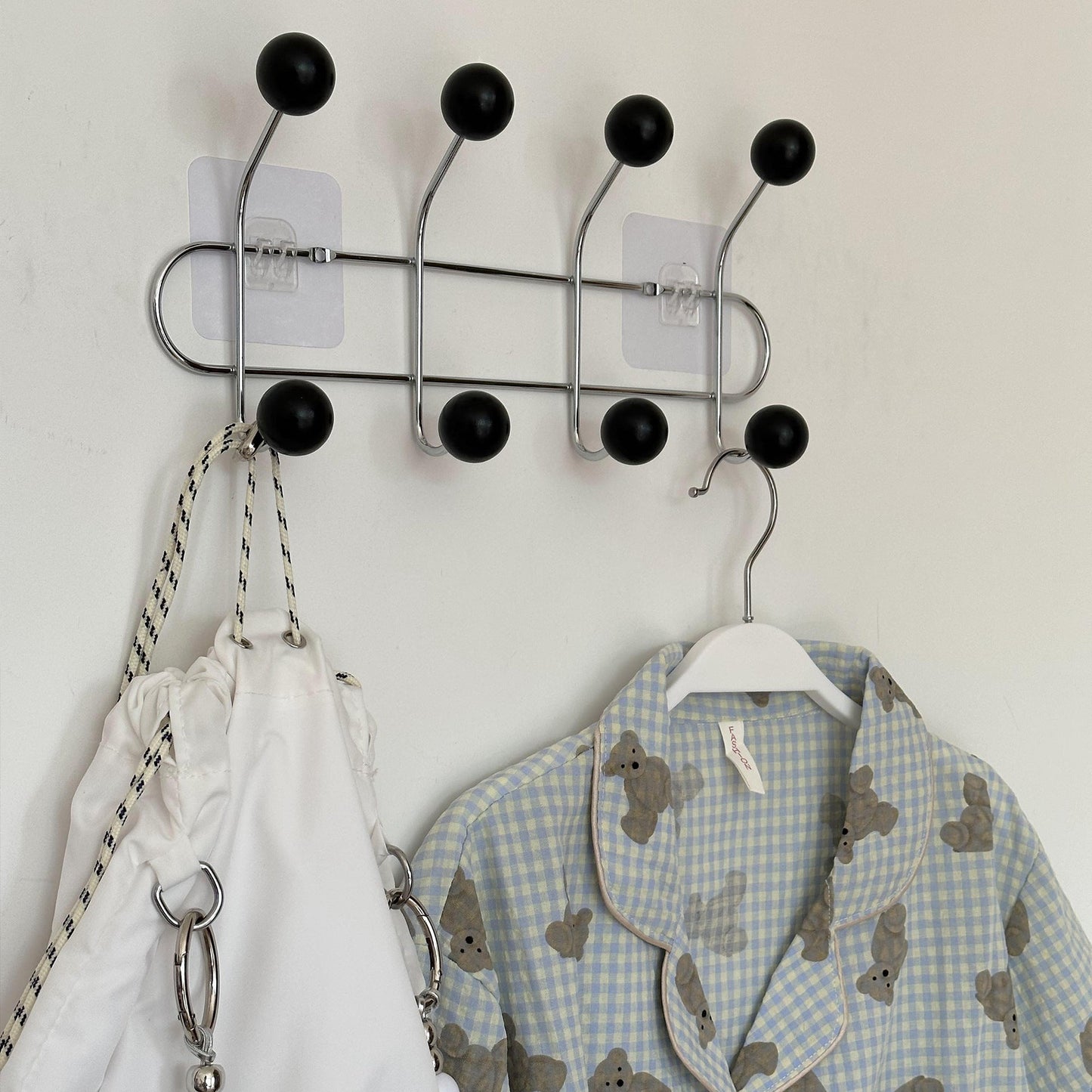 Hidden Nail Wall Hook Space Saving Coat Rack