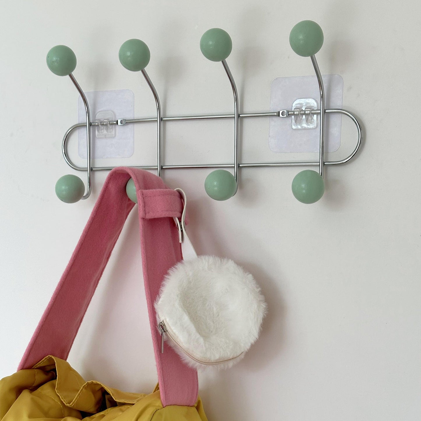 Hidden Nail Wall Hook Space Saving Coat Rack