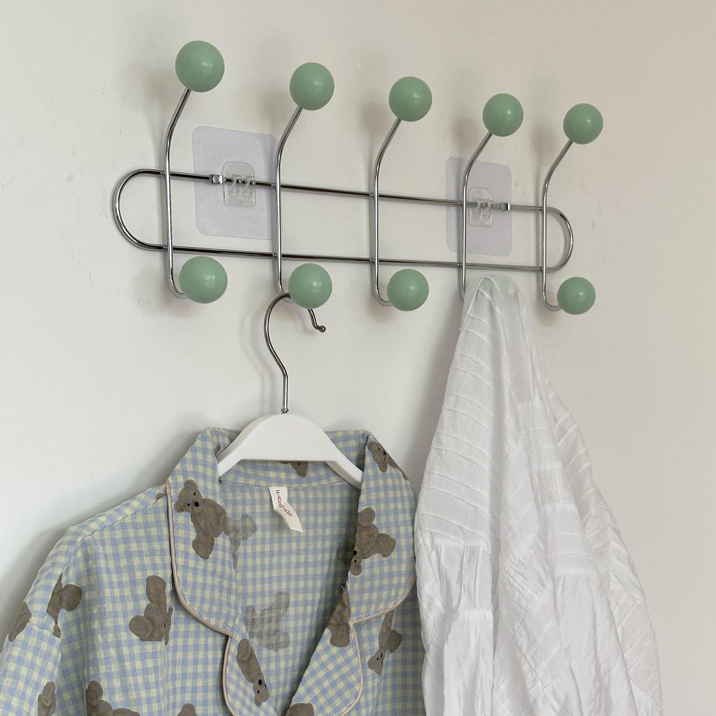 Hidden Nail Wall Hook Space Saving Coat Rack