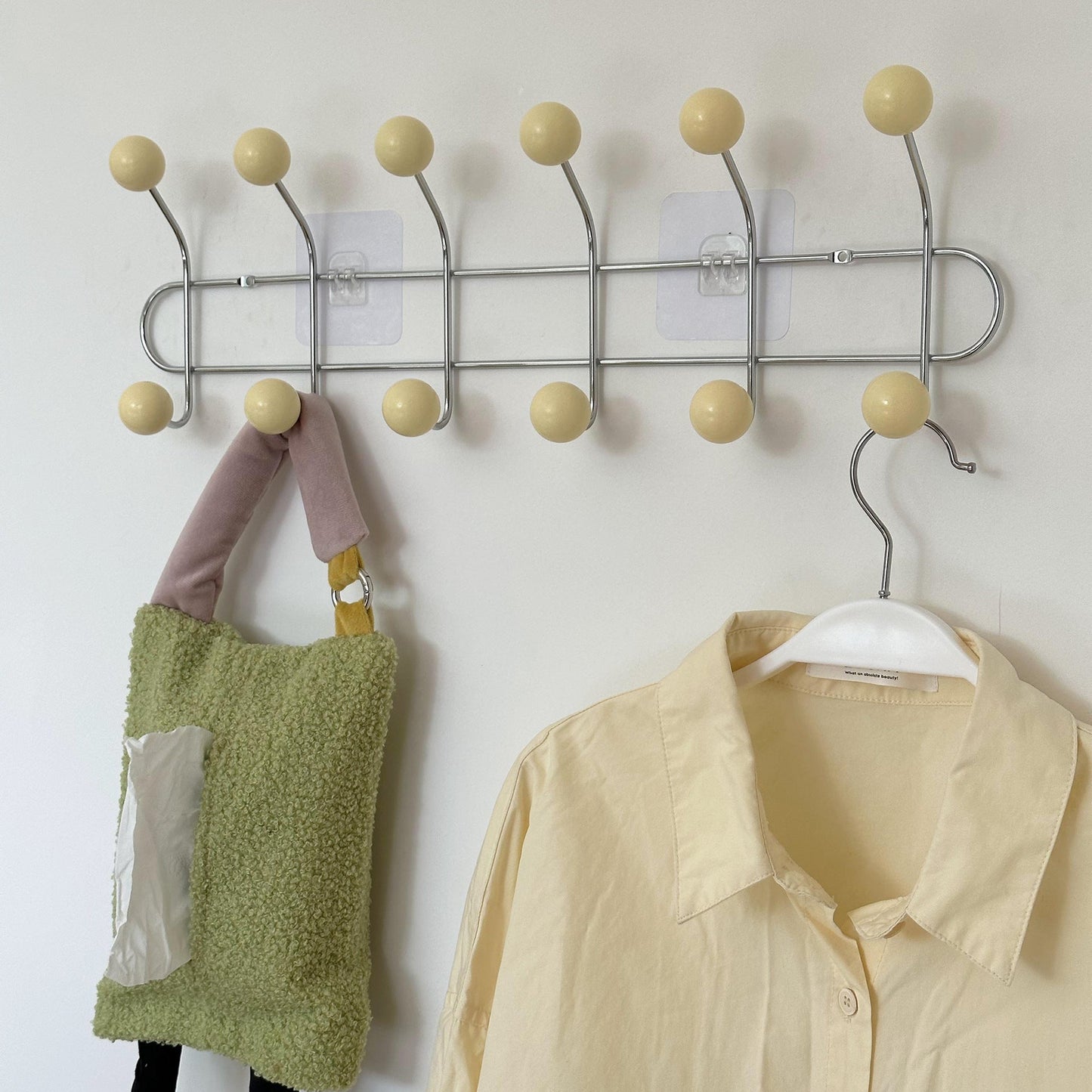 Hidden Nail Wall Hook Space Saving Coat Rack