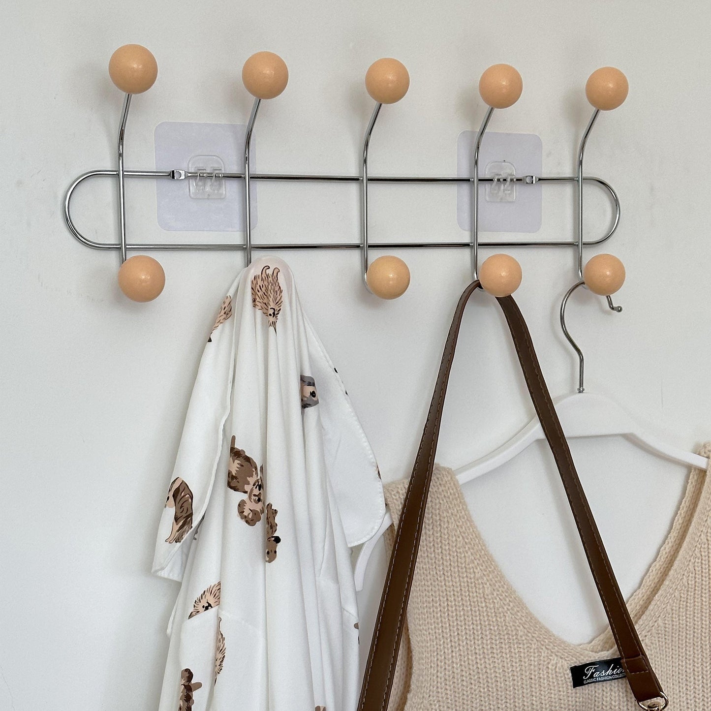 Hidden Nail Wall Hook Space Saving Coat Rack