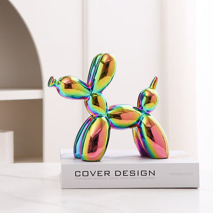 Fun Cute Ceramic Dog Figurine Home Decor